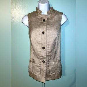 The Limited Vest Button‎ Down Size XS No Belt Brown